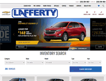 Tablet Screenshot of laffertychevy.com